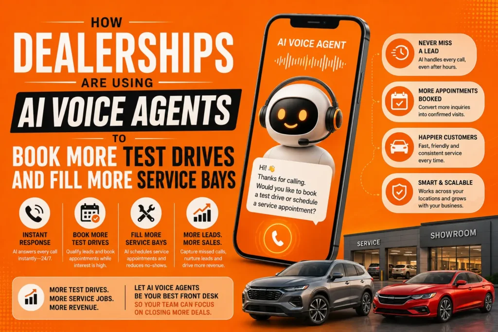 How Dealerships Are Using AI Voice Agents to Book More Test Drives and Fill More Service Bays