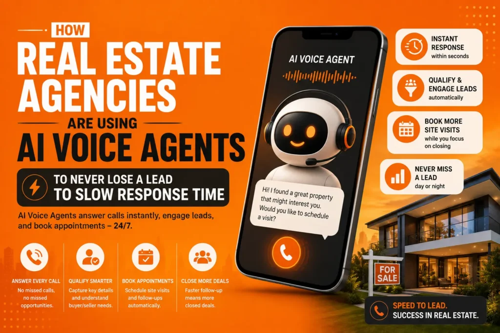 How Real Estate Agencies Are Using AI Voice Agents to Never Lose a Lead to Slow Response Time?