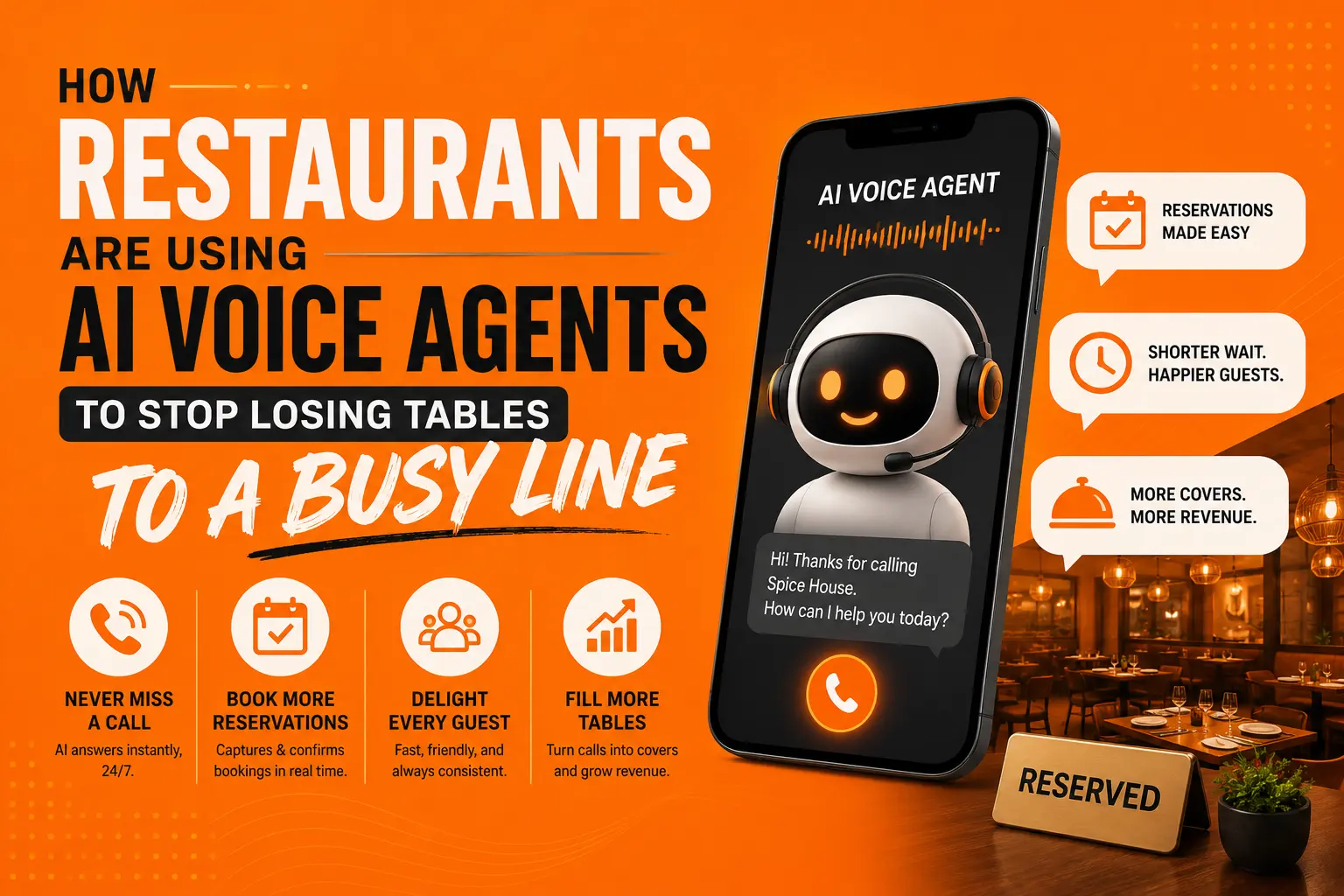 How Restaurants Are Using AI Voice Agents to Stop Losing Tables to a Busy Line